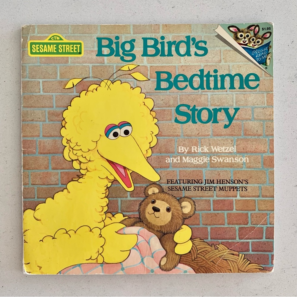Big Bird’s Bedtime Story - Sesame Street - Vintage 80s Children’s Book